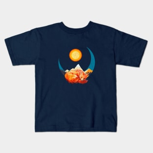 Hibernating Fox Kids T-Shirt